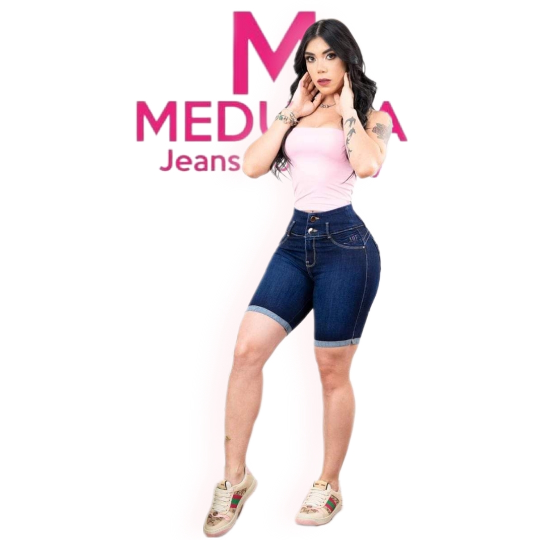 Bermuda jeans a solo $301.68Pesos MXN